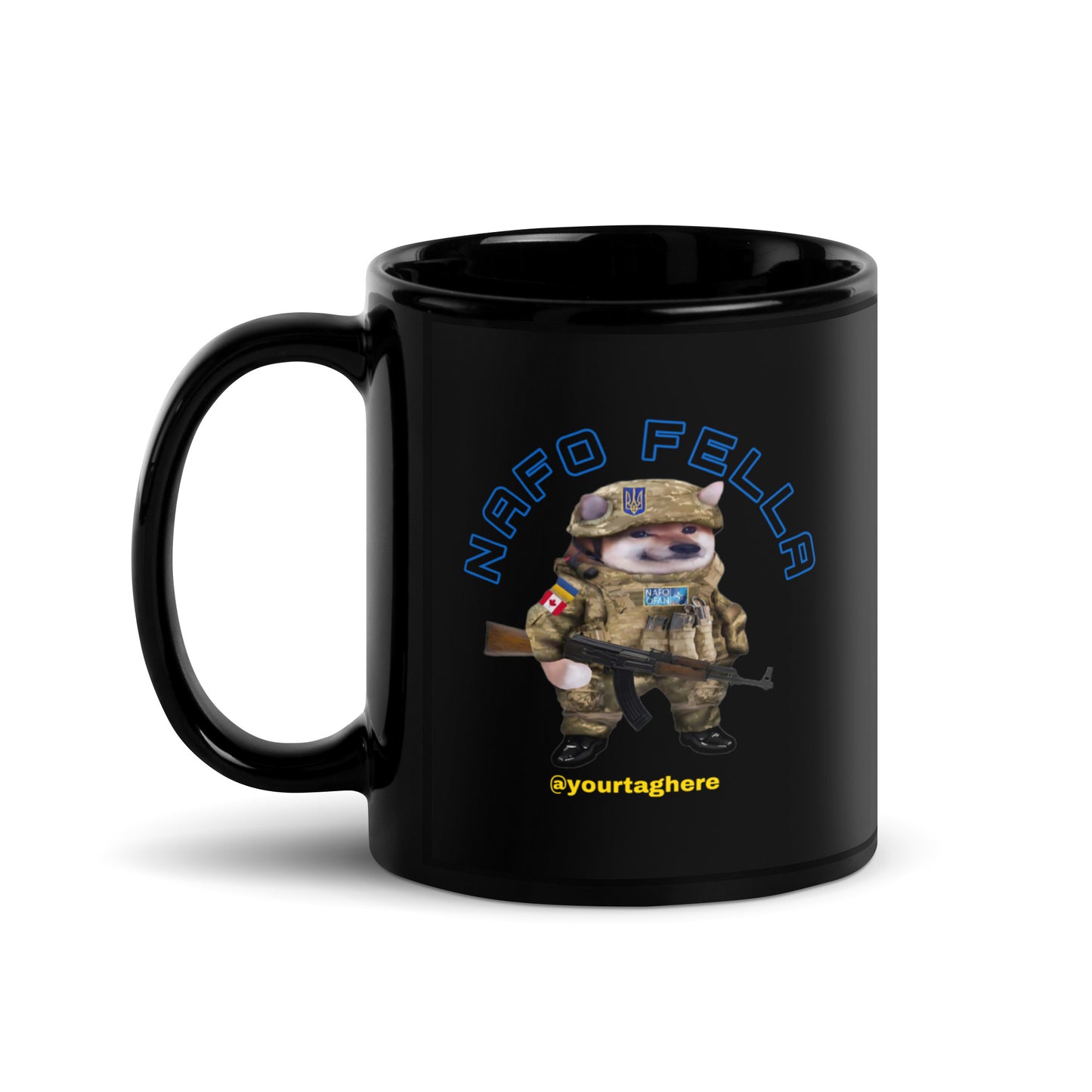 Personalized NAFO FELLA Mug with TAG