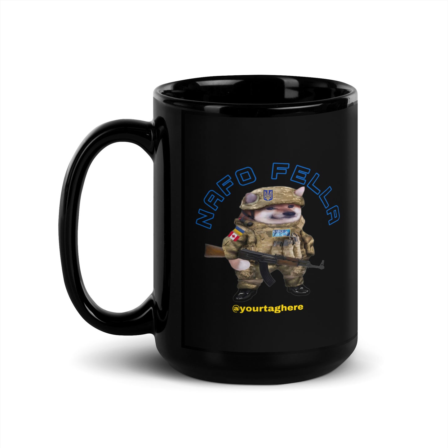 Personalized NAFO FELLA Mug with TAG