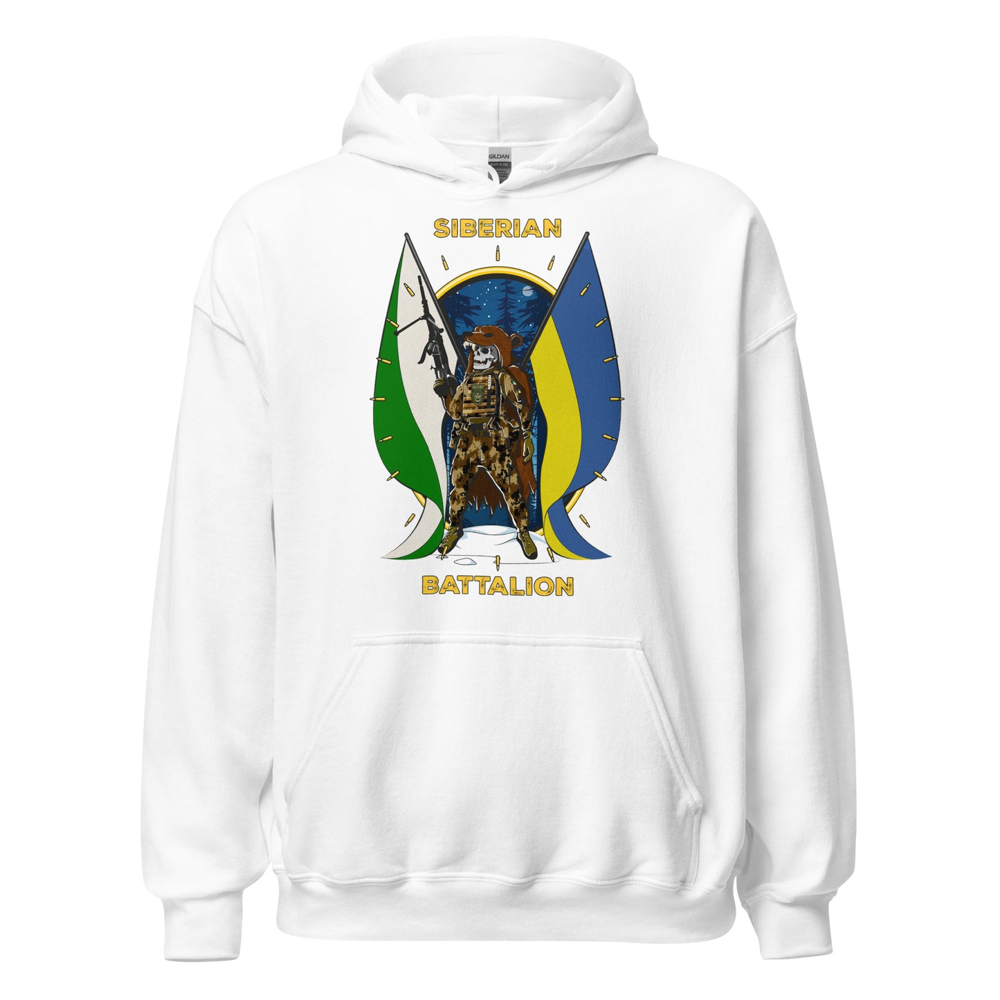 Siberian Battalion "Siberian Forest" with bullets Hoodie