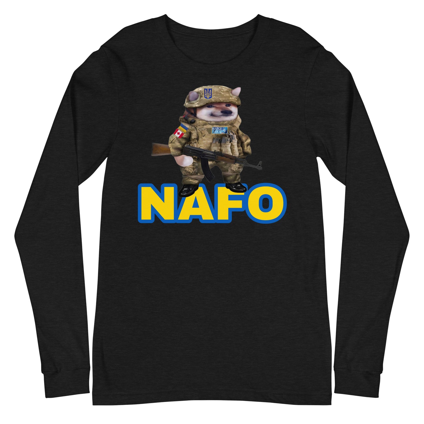 Personalized NAFO Fella Long Sleeve Shirt